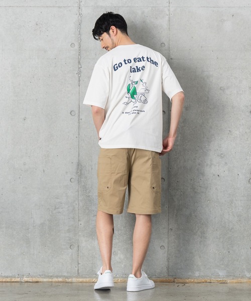 J.J camp(ジェイジェイキャンプ)の「J.J CAMP 防蚊・防汚・UVカット ペンギンプリントTシャツ(Tシャツ/カットソー・メンズ・オレンジ/ライトイエロー/ホワイト・XL/M/L/S/XS)」の18枚目の写真