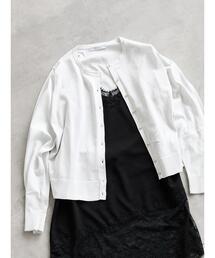 Te chichi（テチチ）の「【接触冷感 UVカット 抗菌防臭】14G綿ポリクルーカーディガン（カーディガン/ボレロ）」