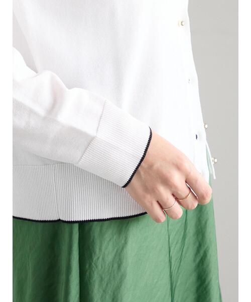 Te chichi(テチチ)の「【接触冷感/UVカット/抗菌防臭】14G綿ポリクルーカーディガン(カーディガン/ボレロ・レディース・シルバー/オフホワイト/ブラック/グレー/オレンジ・F)」の20枚目の写真