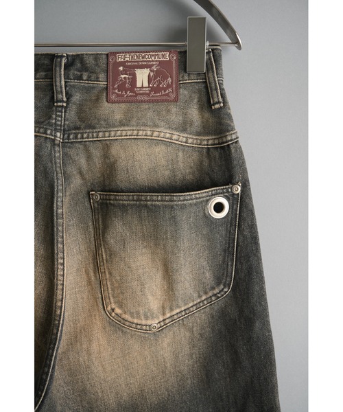 FAF（フェイク アス フラワーズ）の「NEWCOMMUNE Baggy Denim Pants（デニムパンツ・メンズ・ブラック/インディゴブルー・2/1）」の8枚目の写真