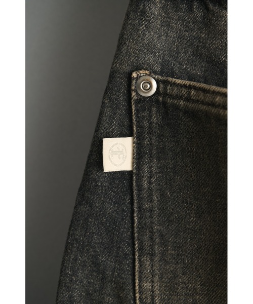 FAF（フェイク アス フラワーズ）の「NEWCOMMUNE Baggy Denim Pants（デニムパンツ・メンズ・ブラック/インディゴブルー・2/1）」の9枚目の写真