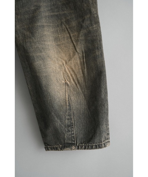 FAF（フェイク アス フラワーズ）の「NEWCOMMUNE Baggy Denim Pants（デニムパンツ・メンズ・ブラック/インディゴブルー・2/1）」の11枚目の写真