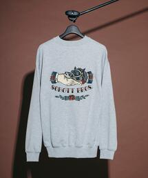 Schott(ショット)の「Schott ショット CREW SWEAT SHAKE HAND HORSE クルースウェット シェイクハンドホース(スウェット)」
