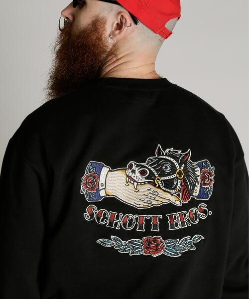SCHOTT｜ショットのスウェット（ブラック/黒色系）通販 - ZOZOTOWN