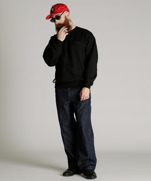 Schott(ショット)の「Schott/ショット/CREW SWEAT SHAKE HAND HORSE/クルースウェット シェイクハンドホース(スウェット・メンズ・グレー/ブラック/ブラウン・M/L/XL/2XL)」の8枚目の写真