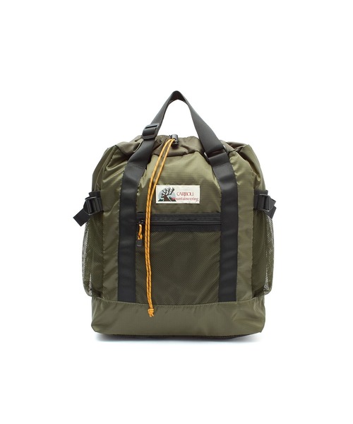 Caribou(カリブー)の「(CARIBOU Mountaineering)LIGHT WEIGHT PACK TOTE(バックパック/リュック・レディース・ブラック/オリーブ・ONE SIZE)」の9枚目の写真