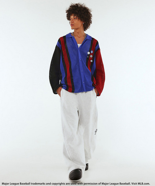 BACK TO THE FIELD（バック トゥー ザ フィールド）の「【MLB】Paneled sweatpants（スウェットパンツ・メンズ・ネイビー/ブラック/グレー・MEDIUM）」の9枚目の写真