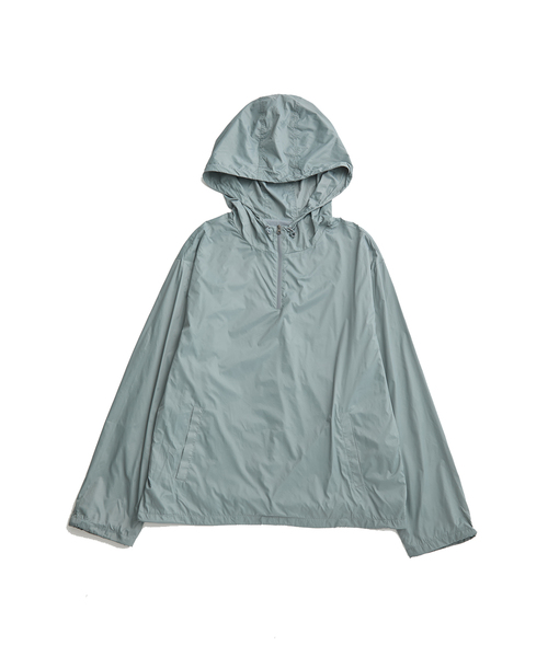 セール】【AMOMENTO/アモーメント】GLOSSY NYLON HALF ZIP UP JUMPER