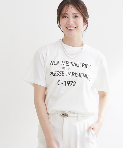 Reflect(リフレクト)の「【REGENCY WORKS/Reflect別注カラーあり】ロゴTシャツ(Tシャツ/カットソー・レディース・オフホワイト/ダークグレー・00)」の6枚目の写真