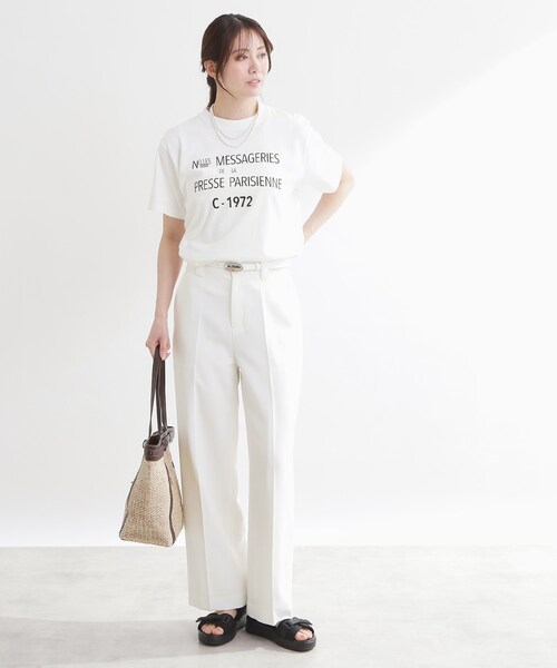 Reflect(リフレクト)の「【REGENCY WORKS/Reflect別注カラーあり】ロゴTシャツ(Tシャツ/カットソー・レディース・オフホワイト/ダークグレー・00)」の7枚目の写真