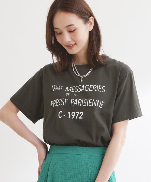 Reflect(リフレクト)の「【REGENCY WORKS/Reflect別注カラーあり】ロゴTシャツ(Tシャツ/カットソー・レディース・オフホワイト/ダークグレー・00)」の9枚目の写真