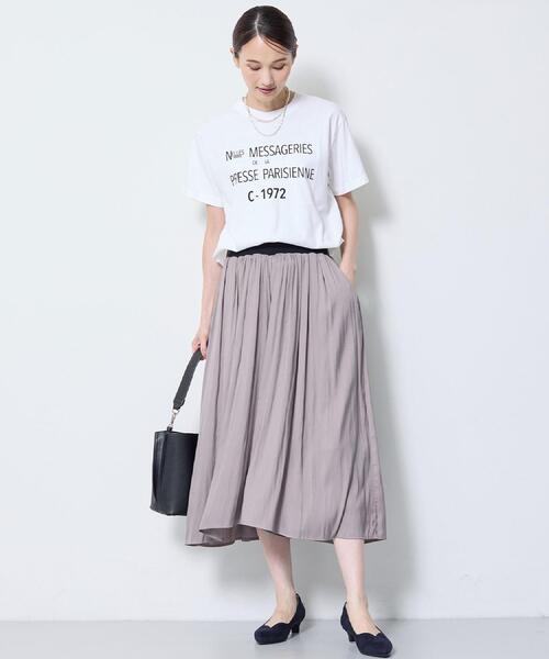 Reflect(リフレクト)の「【REGENCY WORKS/Reflect別注カラーあり】ロゴTシャツ(Tシャツ/カットソー・レディース・オフホワイト/ダークグレー・00)」の22枚目の写真