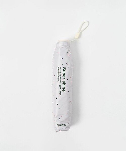 BIRTHDAY BAR(バースデイバー)の「≪UV対策/遮熱・遮光≫ Super shine カラードット 晴雨兼用折りたたみ傘/軽量(折りたたみ傘・レディース・ブルー/ピンク/アイボリー・0)」の5枚目の写真