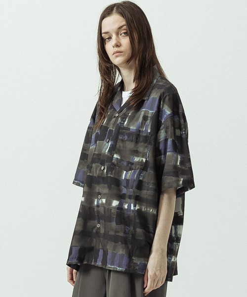 SLICK(スリック)の「【SLICK/スリック】Abstract Printed Open Collar Shirt/アブストラクトプリントオープンカラーシャツ(シャツ/ブラウス・メンズ・ブラウン/ベージュ・3/2/1)」の16枚目の写真