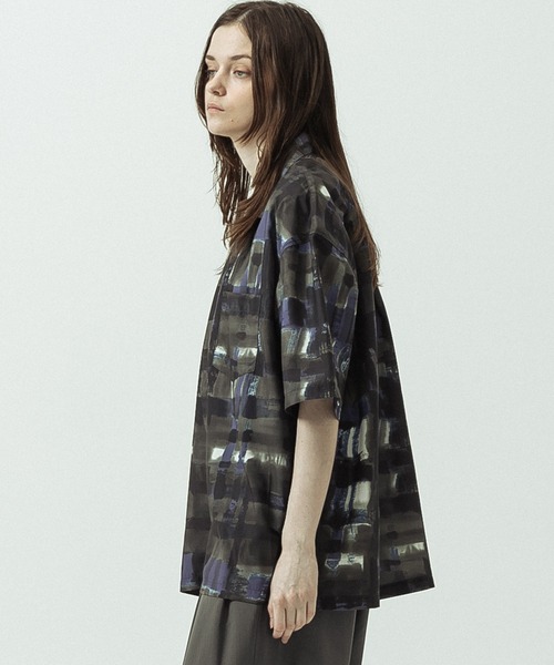 SLICK(スリック)の「【SLICK/スリック】Abstract Printed Open Collar Shirt/アブストラクトプリントオープンカラーシャツ(シャツ/ブラウス・メンズ・ブラウン/ベージュ・3/2/1)」の17枚目の写真