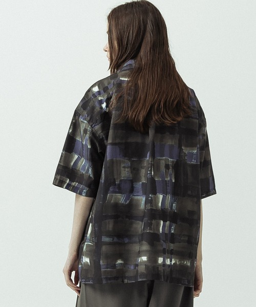 SLICK(スリック)の「【SLICK/スリック】Abstract Printed Open Collar Shirt/アブストラクトプリントオープンカラーシャツ(シャツ/ブラウス・メンズ・ブラウン/ベージュ・3/2/1)」の18枚目の写真