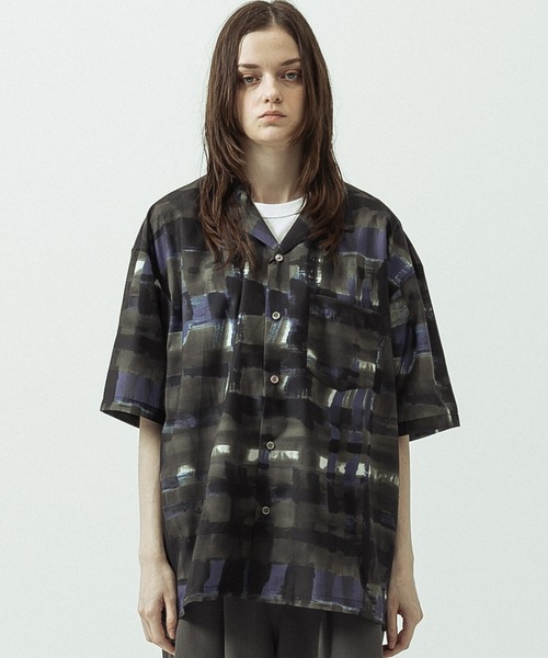 SLICK(スリック)の「【SLICK/スリック】Abstract Printed Open Collar Shirt/アブストラクトプリントオープンカラーシャツ(シャツ/ブラウス・メンズ・ブラウン/ベージュ・3/2/1)」の19枚目の写真