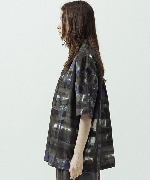 SLICK(スリック)の「【SLICK/スリック】Abstract Printed Open Collar Shirt/アブストラクトプリントオープンカラーシャツ(シャツ/ブラウス・メンズ・ブラウン/ベージュ・3/2/1)」の20枚目の写真