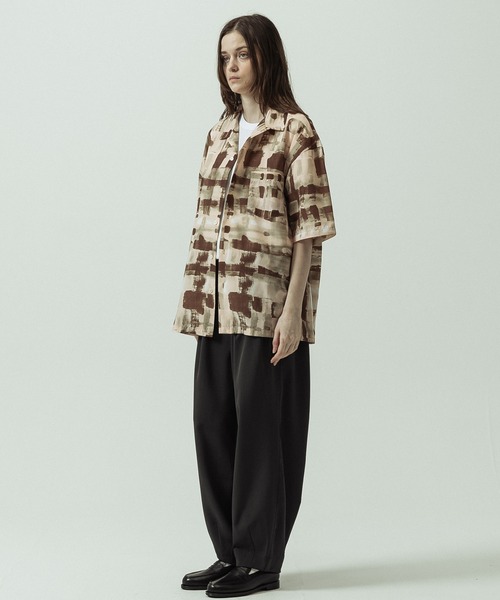 SLICK(スリック)の「【SLICK/スリック】Abstract Printed Open Collar Shirt/アブストラクトプリントオープンカラーシャツ(シャツ/ブラウス・メンズ・ブラウン/ベージュ・3/2/1)」の13枚目の写真