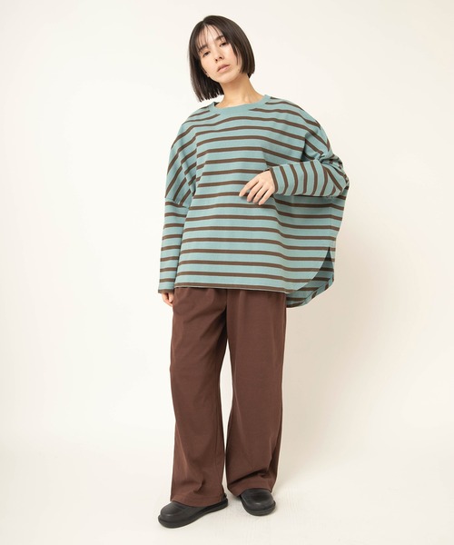 RNA-N（アールエヌエーエヌ）の「R4466 イージーカットタックパンツ（その他パンツ・レディース・グレイッシュベージュ/ブラウン/チャコール・FREE）」の13枚目の写真