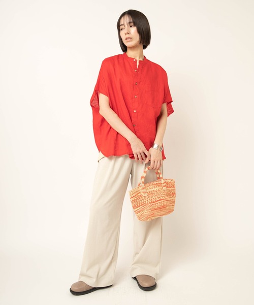 RNA-N（アールエヌエーエヌ）の「R4466 イージーカットタックパンツ（その他パンツ・レディース・グレイッシュベージュ/ブラウン/チャコール・FREE）」の17枚目の写真
