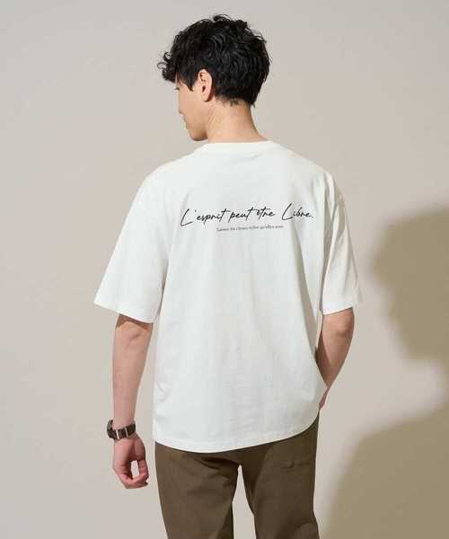 a.v.v(アーヴェヴェ)の「【コラボ/接触冷感】フォトグラファーコラボワイドシルエットカットソー(Tシャツ/カットソー・メンズ・ホワイト/チャコールグレー・48/46)」の18枚目の写真