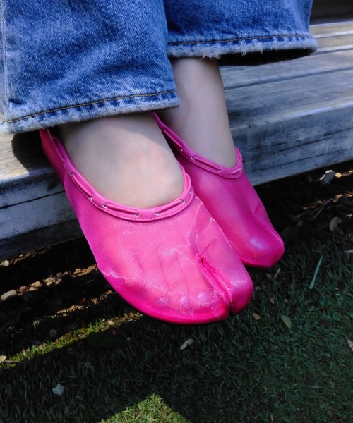 PAES(ペイズ)の「【BILLY'S EXCLUSIVE】Mesh Air String Flat 20256 Pink(パンプス・レディース・ピンク・25.0cm/24.5cm/24.0cm/23.5cm/23.0cm/22.5cm)」の2枚目の写真