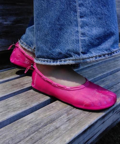 PAES(ペイズ)の「【BILLY'S EXCLUSIVE】Mesh Air String Flat 20256 Pink(パンプス・レディース・ピンク・25.0cm/24.5cm/24.0cm/23.5cm/23.0cm/22.5cm)」の3枚目の写真