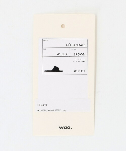 BEAUTY&YOUTH UNITED ARROWS(ビューティーアンドユースユナイテッドアローズ)の「<Waa.studios>GO サンダル(サンダル・メンズ・ブラック/ブラウン系・40/43/42/41)」の3枚目の写真