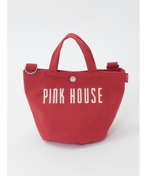 PINK HOUSE(ピンクハウス)の「ショルダー付きロゴプリントミニトート(ショルダーバッグ・レディース・レッド/ネイビー/ブラック/カーキ・フリー)」の6枚目の写真