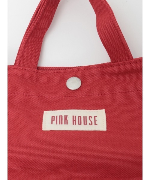 PINK HOUSE(ピンクハウス)の「ショルダー付きロゴプリントミニトート(ショルダーバッグ・レディース・レッド/ネイビー/ブラック/カーキ・フリー)」の10枚目の写真