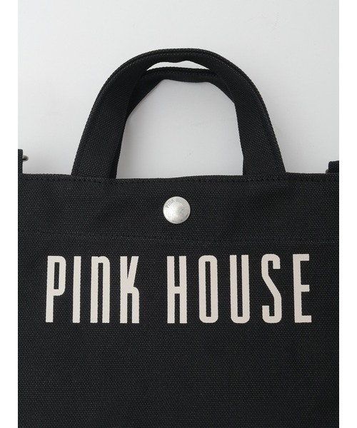 PINK HOUSE(ピンクハウス)の「ショルダー付きロゴプリントミニトート(ショルダーバッグ・レディース・レッド/ネイビー/ブラック/カーキ・フリー)」の14枚目の写真