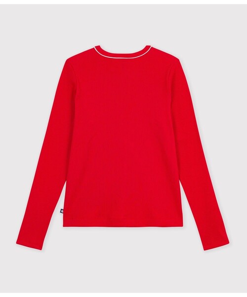 PETIT BATEAU（プチバトー）の「2×2リブ編みカーディガン（カーディガン/ボレロ・レディース・レッド/ネイビー・X-SMALL/SMALL/MEDIUM/LARGE）」の11枚目の写真