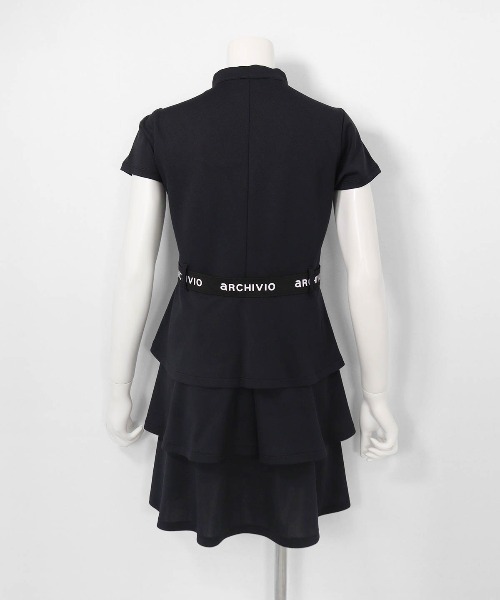 archivio（アルチビオ）の「【WEB限定商品】ティアード切替UV速乾ワンピース（ワンピース・レディース・ブラック/レッド・L/M/S）」の4枚目の写真