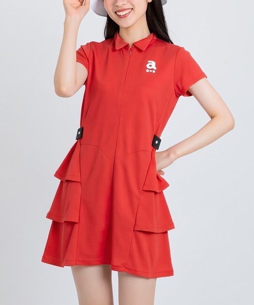 archivio（アルチビオ）の「【WEB限定商品】ティアード切替UV速乾ワンピース（ワンピース・レディース・ブラック/レッド・L/M/S）」の7枚目の写真