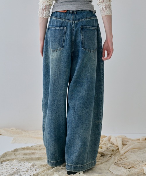 flaeu(フラユ)の「Barrel Curve Denim(デニムパンツ・レディース・ブルー・MEDIUM/SMALL)」の7枚目の写真