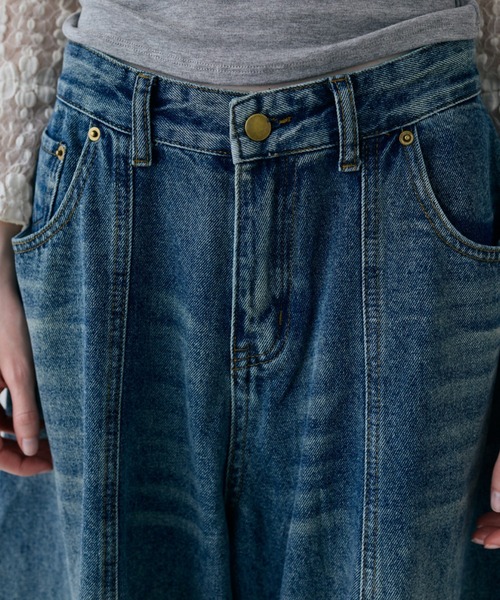 flaeu(フラユ)の「Barrel Curve Denim(デニムパンツ・レディース・ブルー・MEDIUM/SMALL)」の8枚目の写真
