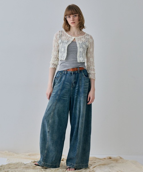 flaeu(フラユ)の「Barrel Curve Denim(デニムパンツ・レディース・ブルー・MEDIUM/SMALL)」の10枚目の写真