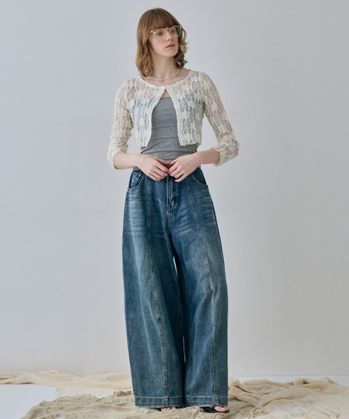 flaeu(フラユ)の「Barrel Curve Denim(デニムパンツ・レディース・ブルー・MEDIUM/SMALL)」の11枚目の写真