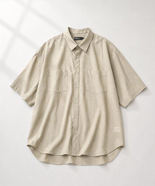 CRAFT STANDARD BOUTIQUE(クラフトスタンダードブティック)の「シアー半袖シャツ(シャツ/ブラウス・メンズ・ブルー/ブラック/ベージュ・M/L)」の3枚目の写真