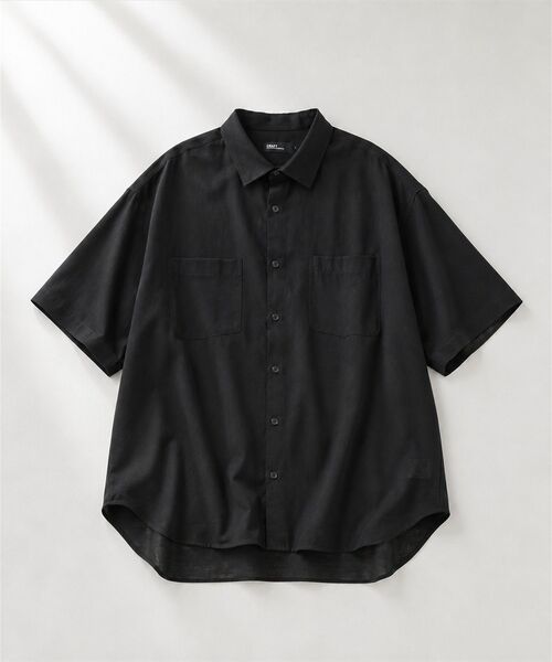 CRAFT STANDARD BOUTIQUE(クラフトスタンダードブティック)の「シアー半袖シャツ(シャツ/ブラウス・メンズ・ブルー/ブラック/ベージュ・M/L)」の2枚目の写真