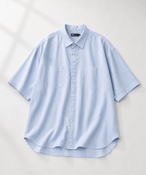 CRAFT STANDARD BOUTIQUE(クラフトスタンダードブティック)の「シアー半袖シャツ(シャツ/ブラウス・メンズ・ブルー/ブラック/ベージュ・M/L)」の15枚目の写真