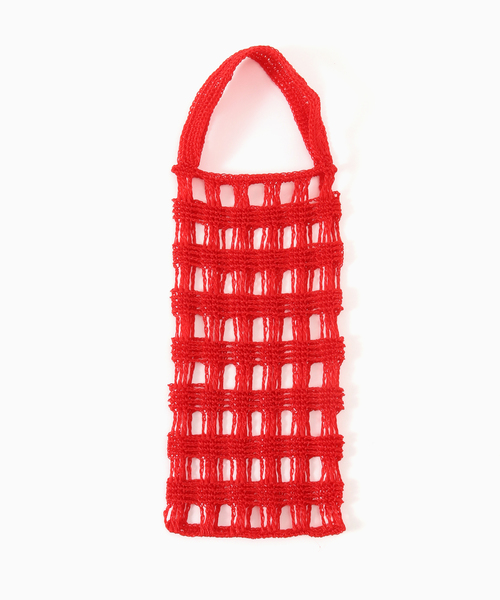 journal standard Furniture (ジャーナルスタンダードファニチャー)の「JSF CROCHET BOTTLE TOTE ボトルトートバッグ(トートバッグ・レディース・ブラック/レッド・FREE)」の4枚目の写真