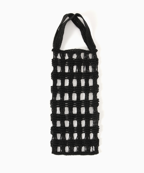 journal standard Furniture (ジャーナルスタンダードファニチャー)の「JSF CROCHET BOTTLE TOTE ボトルトートバッグ(トートバッグ・レディース・ブラック/レッド・FREE)」の5枚目の写真