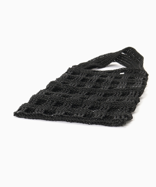 journal standard Furniture (ジャーナルスタンダードファニチャー)の「JSF CROCHET BOTTLE TOTE ボトルトートバッグ(トートバッグ・レディース・ブラック/レッド・FREE)」の6枚目の写真