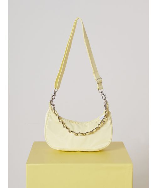 LeSportsac(レスポートサック)の「【SNIDEL×LeSportsac】CHAIN SM CONV HOBO(ショルダーバッグ・レディース・シルバー/イエロー/ブラック・F)」の21枚目の写真