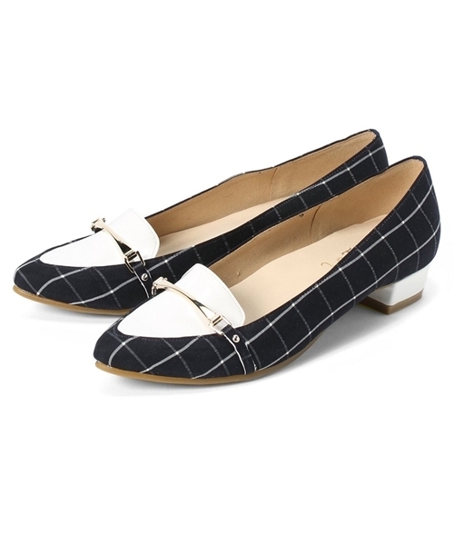 LE TALON(ルタロン)の「3cmポインテッドビットローファー◆(ローファー・レディース・ネイビー/ブラック/シルバー/ベージュ・37.5/37/38/35.5/36/36.5)」の1枚目の写真