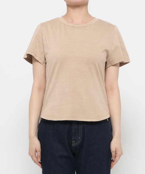 mysty woman（ミスティウーマン）の「ピグメントTシャツ半袖　798492（Tシャツ/カットソー・レディース・ベージュ/チャコールグレー/オフホワイト・FREE）」の10枚目の写真