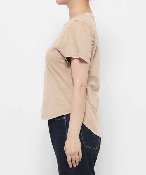 mysty woman（ミスティウーマン）の「ピグメントTシャツ半袖　798492（Tシャツ/カットソー・レディース・ベージュ/チャコールグレー/オフホワイト・FREE）」の11枚目の写真