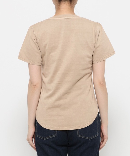 mysty woman（ミスティウーマン）の「ピグメントTシャツ半袖　798492（Tシャツ/カットソー・レディース・ベージュ/チャコールグレー/オフホワイト・FREE）」の12枚目の写真